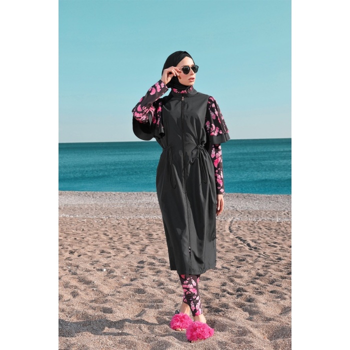 YENİ MOODBASİC KADIN ŞİFON VOLANLI TESETTÜR MAYO SW36.120