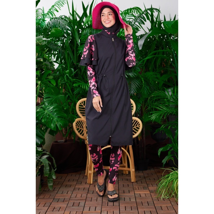 YENİ MOODBASİC KADIN ŞİFON VOLANLI TESETTÜR MAYO SW36.120