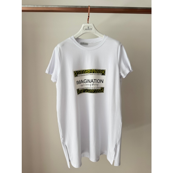 YENİ MOODBASİC KADIN TAŞLI BASKILI T-SHİRT MB27.182