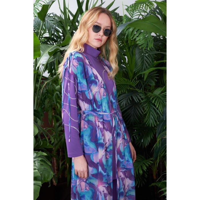 YENİ MOODBASİC KADIN DESENLİ ŞİFON PAREO SW35.39