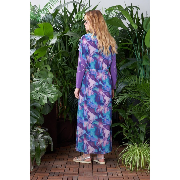 YENİ MOODBASİC KADIN DESENLİ ŞİFON PAREO SW35.39