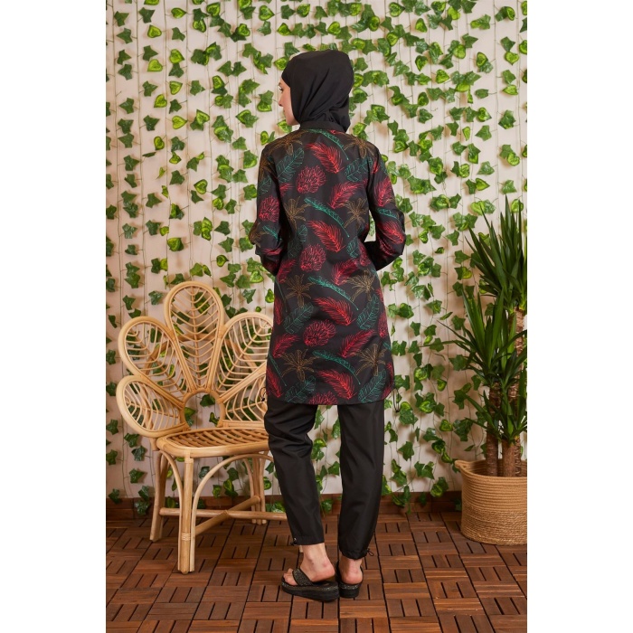 MOODBASİC YARIM FERMUARLI CEPLİ TESETTÜR MAYO SW36.146