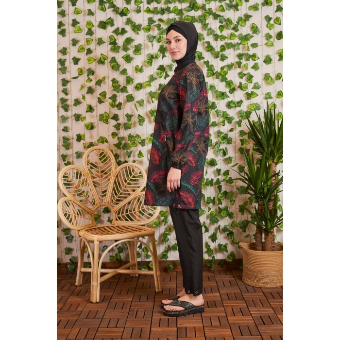 MOODBASİC YARIM FERMUARLI CEPLİ TESETTÜR MAYO SW36.146