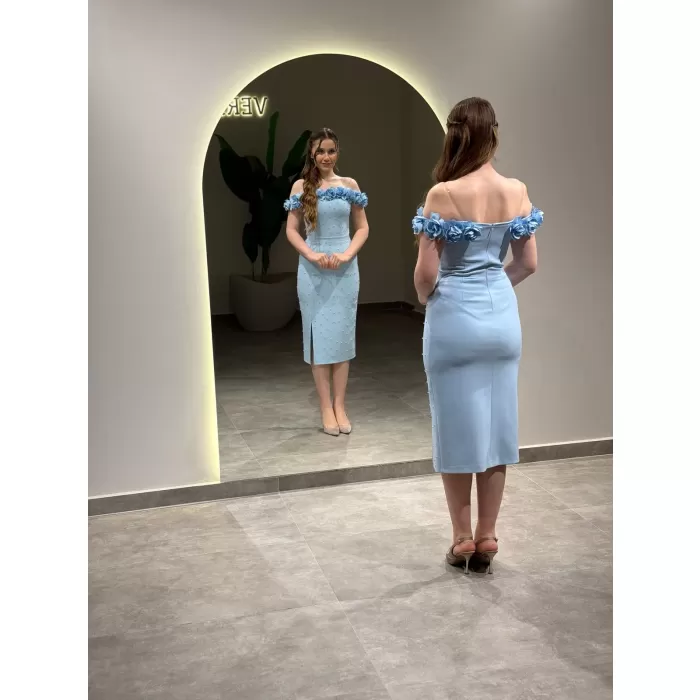 YENİ VERDA MODA KADIN AYPERİ ABİYE ELBİSE AYPERİ