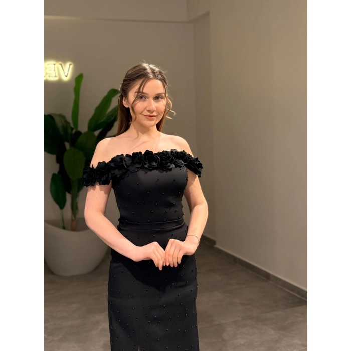 YENİ VERDA MODA KADIN AYPERİ ABİYE ELBİSE AYPERİ