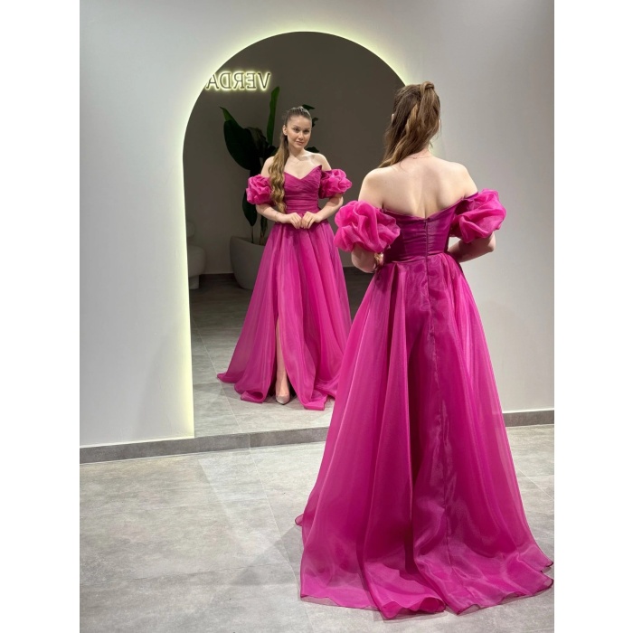 YENİ VERDA MODA KADIN ABİYE ELBİSE İLAY