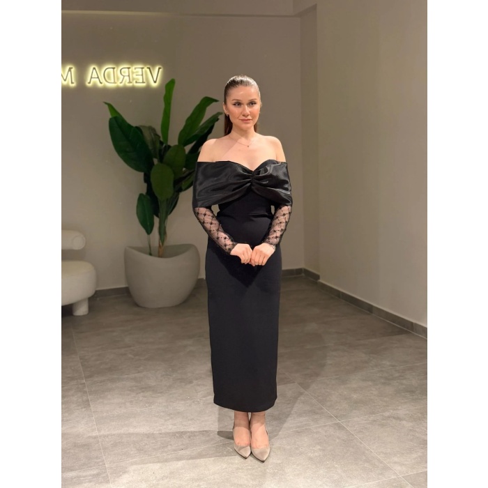 YENİ VERDA MODA KADIN NESSA ABİYE ELBİSE NESSA