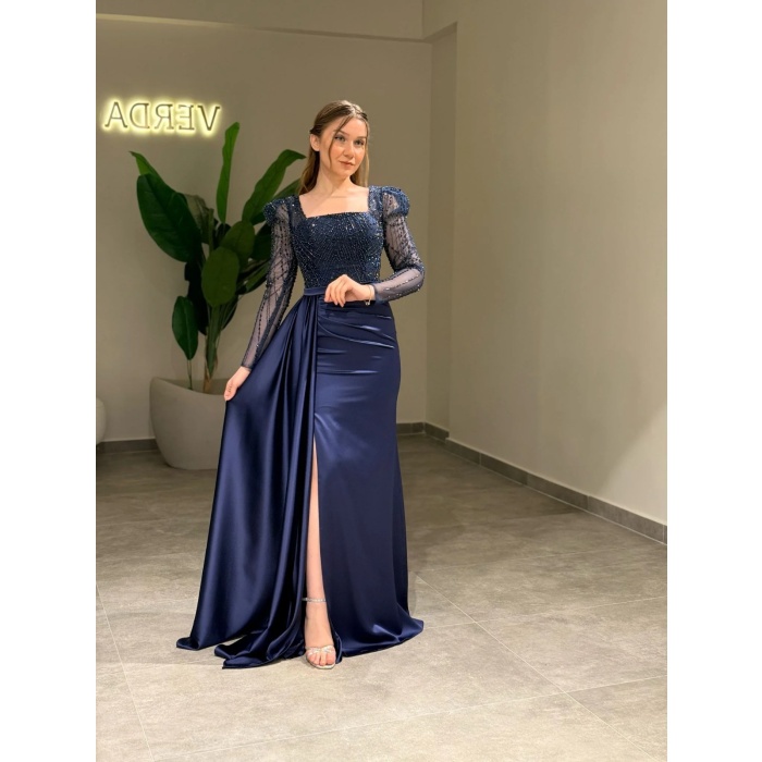 YENİ VERDA MODA KADIN VEFA ABİYE ELBİSE VEFA