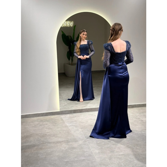 YENİ VERDA MODA KADIN VEFA ABİYE ELBİSE VEFA