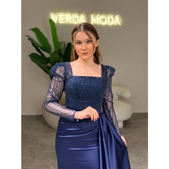 YENİ VERDA MODA KADIN VEFA ABİYE ELBİSE VEFA