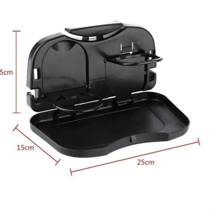 Araba Koltuk Arkası Katlanabilir Tepsi Siyah