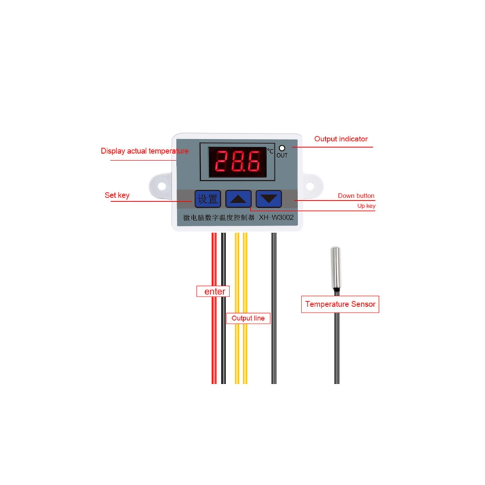 W3002-220v 10a Dijital Termostat Kuluçka Makinalarına Uygun Hassas