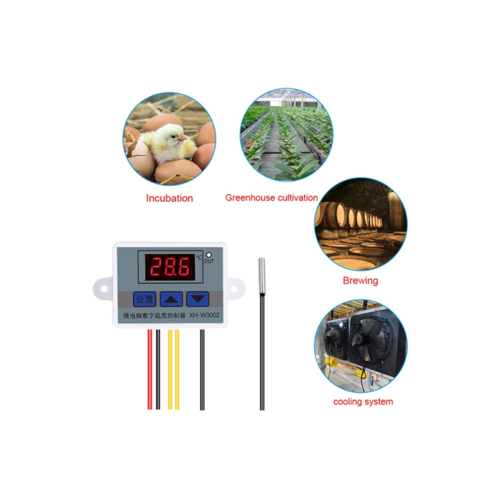 W3002-220v 10a Dijital Termostat Kuluçka Makinalarına Uygun Hassas