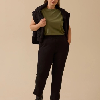 YENİ SEÇİL KADIN büyük beden paça yırtmaçlı bilek boy pantolon PANTOLON 10002521014013