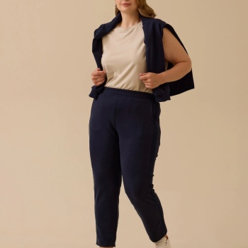 YENİ SEÇİL KADIN büyük beden elastik bel cepli pantolon 10002521014021