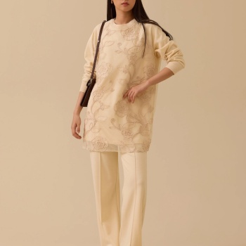 YENİ SEÇİL KADIN bağcıklı bol paça pantolon 10002421011017