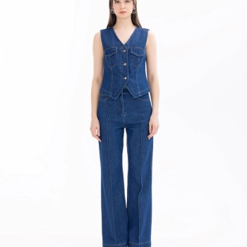 YENİ SEÇİL KADIN YÜKSEK BEL CEPLİ JEAN PANTOLON 10242107501010