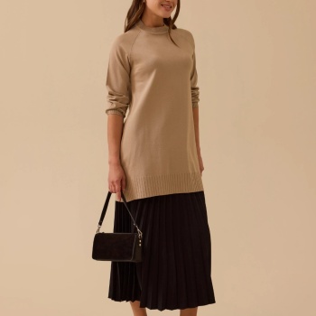 YENİ SEÇİL KADIN uzun kollu basic triko tunik 10002521711005