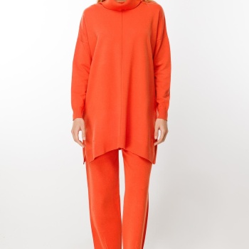 YENİ GHİSA KADIN DEGAJE YAKA TRİKO TAKIM 5KOBTKM4158