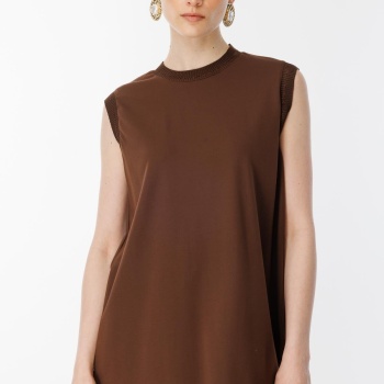 YENİ GHİSA KADIN KOLSUZ TUNİK GSBASİC4677