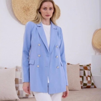 YENİ MOODBASİC SIRTI ÇİZGİLİ BLAZER CEKET MB04.46