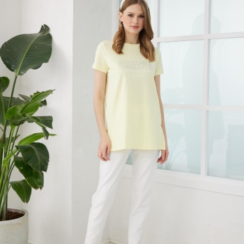 YENİ MOODBASİC KADIN TAŞ BASKILI T-SHİRT MB27.180