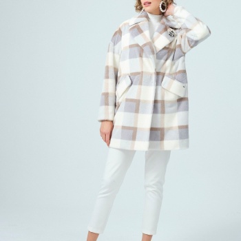 YENİ MOODBASİC KADIN EKOSE KÜRK TAŞLI KABAN MB14.15