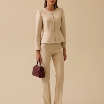 YENİ SEÇİL KADIN paça yırtmaçlı tam boy pantolon 10002521010034