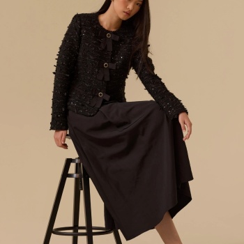 YENİ SEÇİL KADIN cepli kloş etek 10002521611005