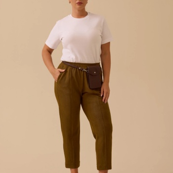 YENİ SEÇİL KADIN büyük beden elastik bel bilek boy eşofman altı 10002421014016