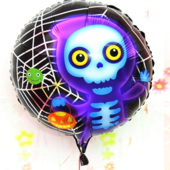 Halloween İskelet Hayalet Folyo Balon 18 İnç