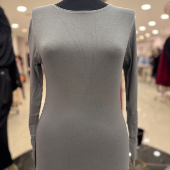 ENSAR GİYİM KADIN UZUN KOLLU SIFIR YAKA PENYE BODY