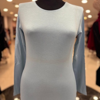 ENSAR GİYİM KADIN UZUN KOLLU SIFIR YAKA PENYE BODY