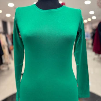 ENSAR GİYİM KADIN UZUN KOLLU SIFIR YAKA PENYE BODY