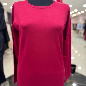 ENSAR GİYİM KADIN UZUN KOLLU SIFIR YAKA PENYE BODY