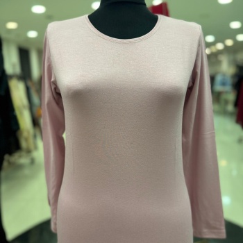 ENSAR GİYİM KADIN UZUN KOLLU SIFIR YAKA PENYE BODY