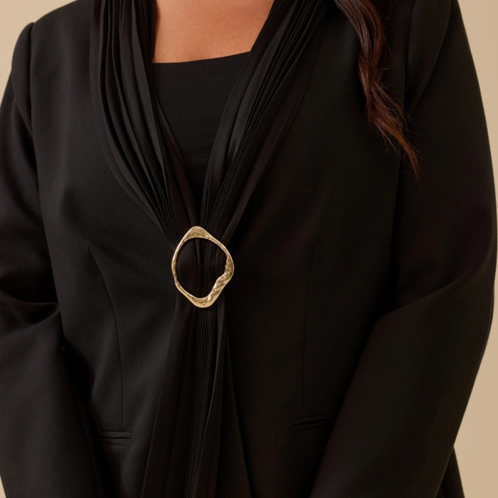 YENİ SEÇİL KADIN büyük beden tokalı ceket 10002521114006