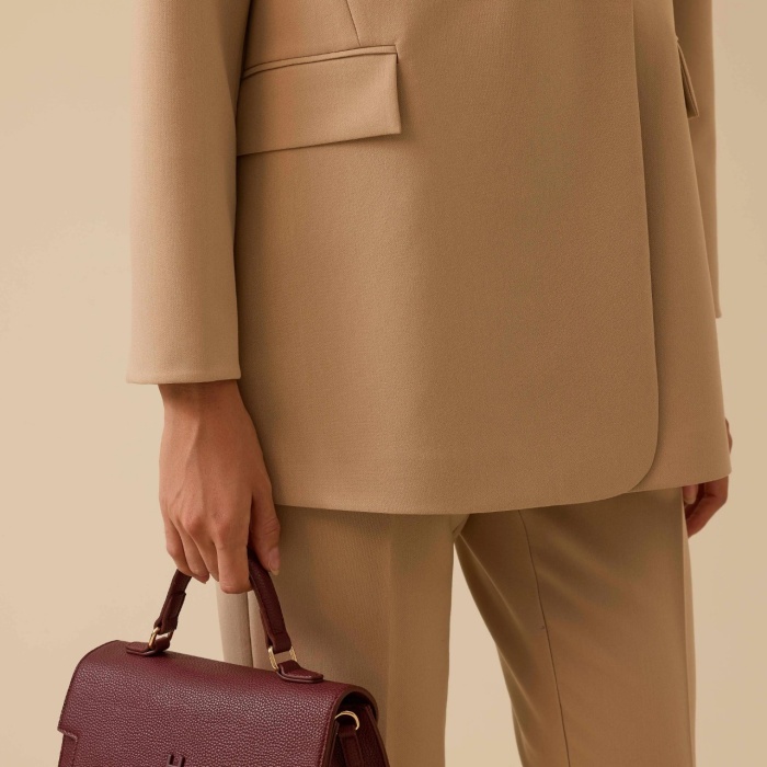 YENİ SEÇİL KADIN düğmeli kruvaze klasik ceket 10002521110006