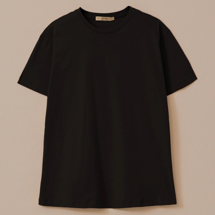 YENİ SEÇİL KADIN yuvarlak yaka kısa kollu tişört 10002512410002