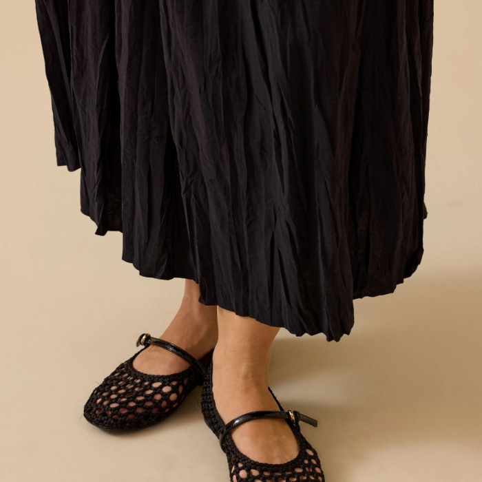 YENİ SEÇİL KADIN kırışık dokulu etek 10002511611014