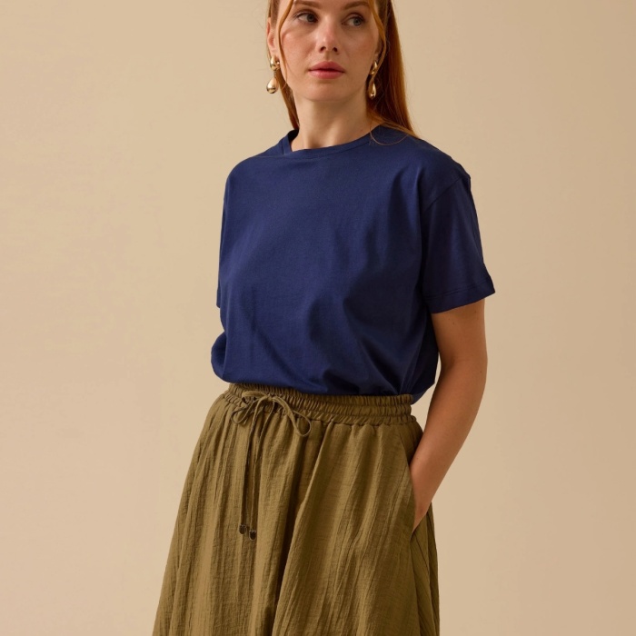 YENİ SEÇİL KADIN yuvarlak yaka kısa kollu tişört 10002512410002