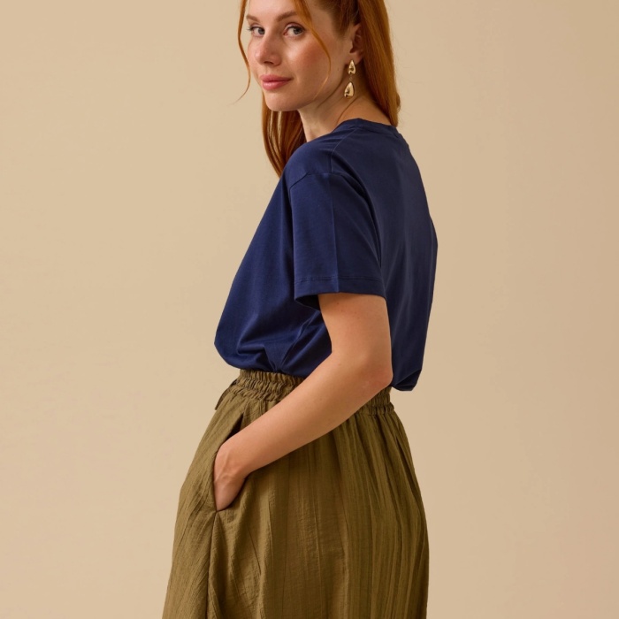 YENİ SEÇİL KADIN yuvarlak yaka kısa kollu tişört 10002512410002