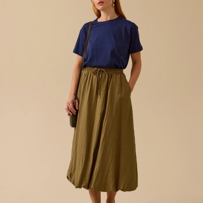 YENİ SEÇİL KADIN yuvarlak yaka kısa kollu tişört 10002512410002