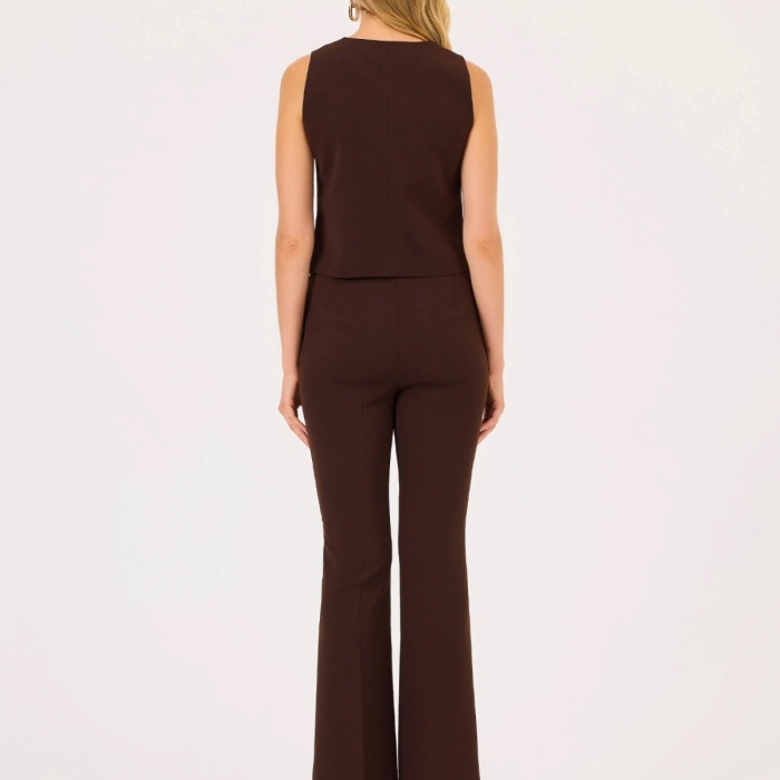 YENİ SEÇİL KADIN düğmeli bel boy astarlı yelek 10002421110004