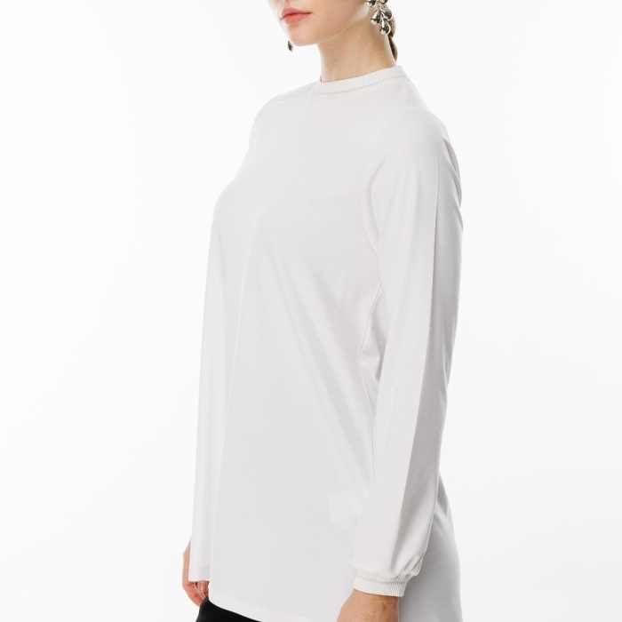 YENİ GHİSA KADIN UZUN KOL SİMLİ TUNİK GSBASİC4829