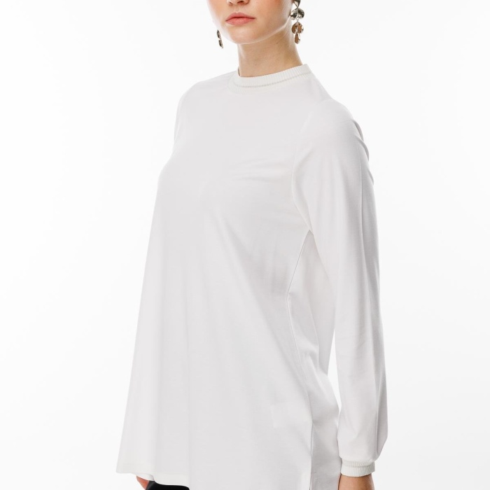 YENİ GHİSA KADIN UZUN KOL SİMLİ TUNİK GSBASİC4829