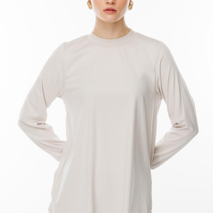 YENİ GHİSA KADIN UZUN KOL SİMLİ TUNİK GSBASİC4829