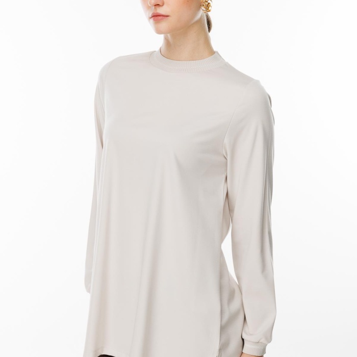 YENİ GHİSA KADIN UZUN KOL SİMLİ TUNİK GSBASİC4829