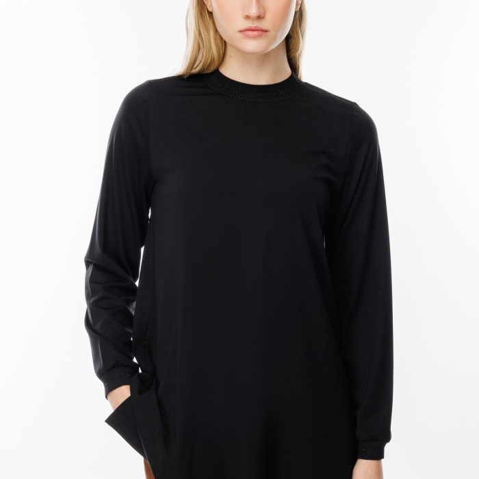 YENİ GHİSA KADIN UZUN KOL SİMLİ TUNİK GSBASİC4829