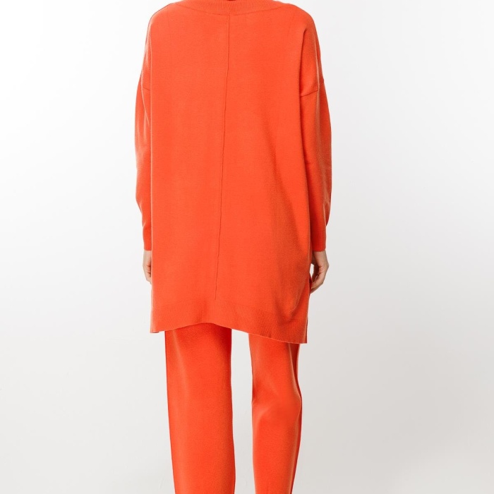 YENİ GHİSA KADIN DEGAJE YAKA TRİKO TAKIM 5KOBTKM4158